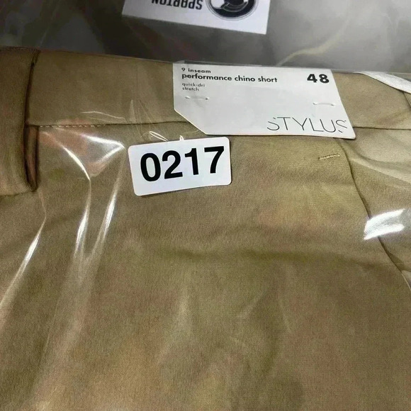 Stylus shorts Men’s 48 Performance Chino Quick-dri Stretch tan NWT (0217) - Picture 8 of 8